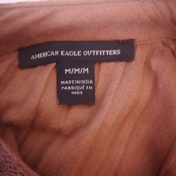 2 / $30.00 - American Eagle Outfitters Ladies Rust Size Medium Boho Blouse - Picture 3 of 10
